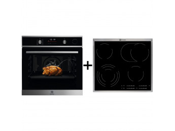 Set Electrolux EOC6H76X + EHF46547XK