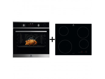 Set Electrolux EOC6H76X + LIB60420CK