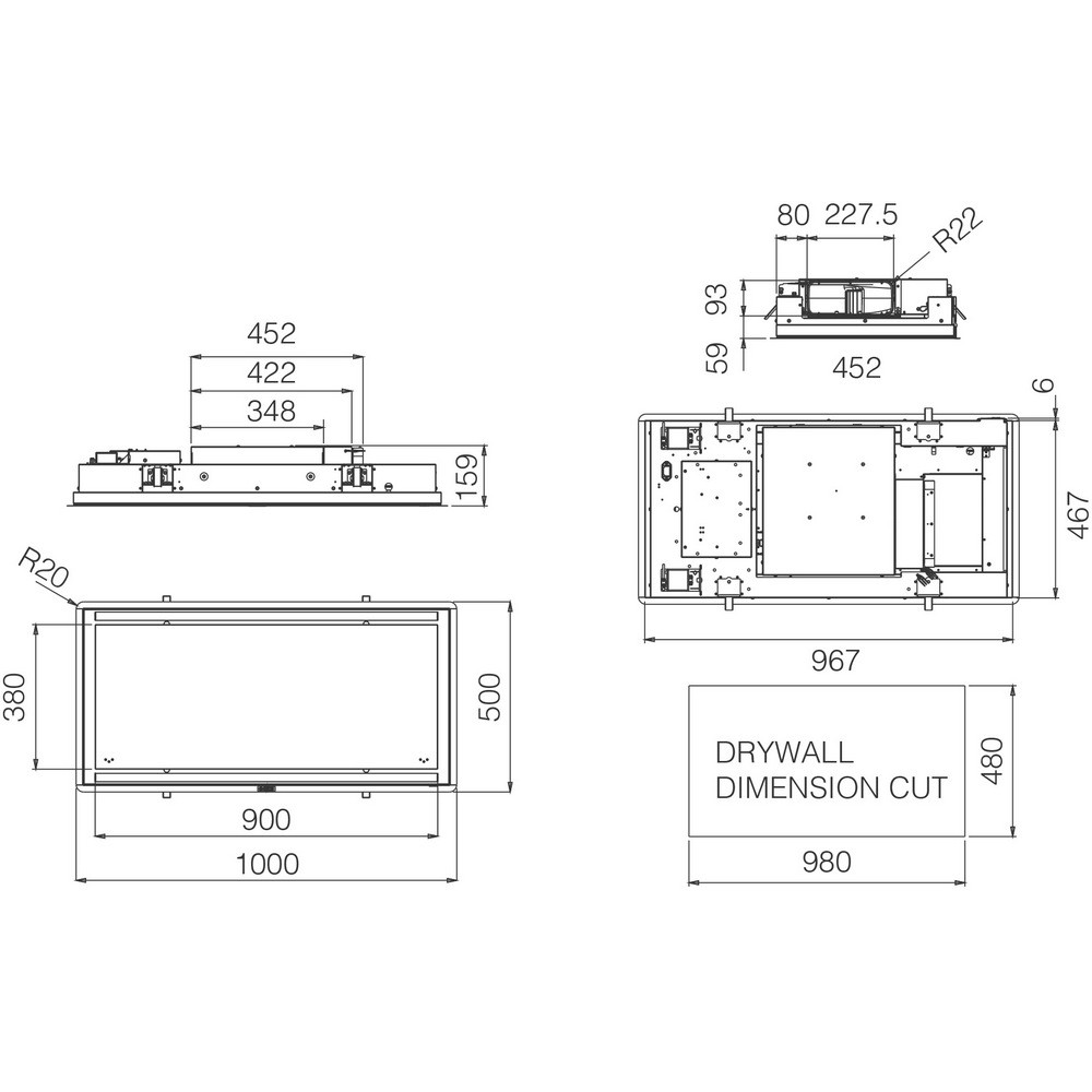 Elica Illusion H16 BL MAT/A/100