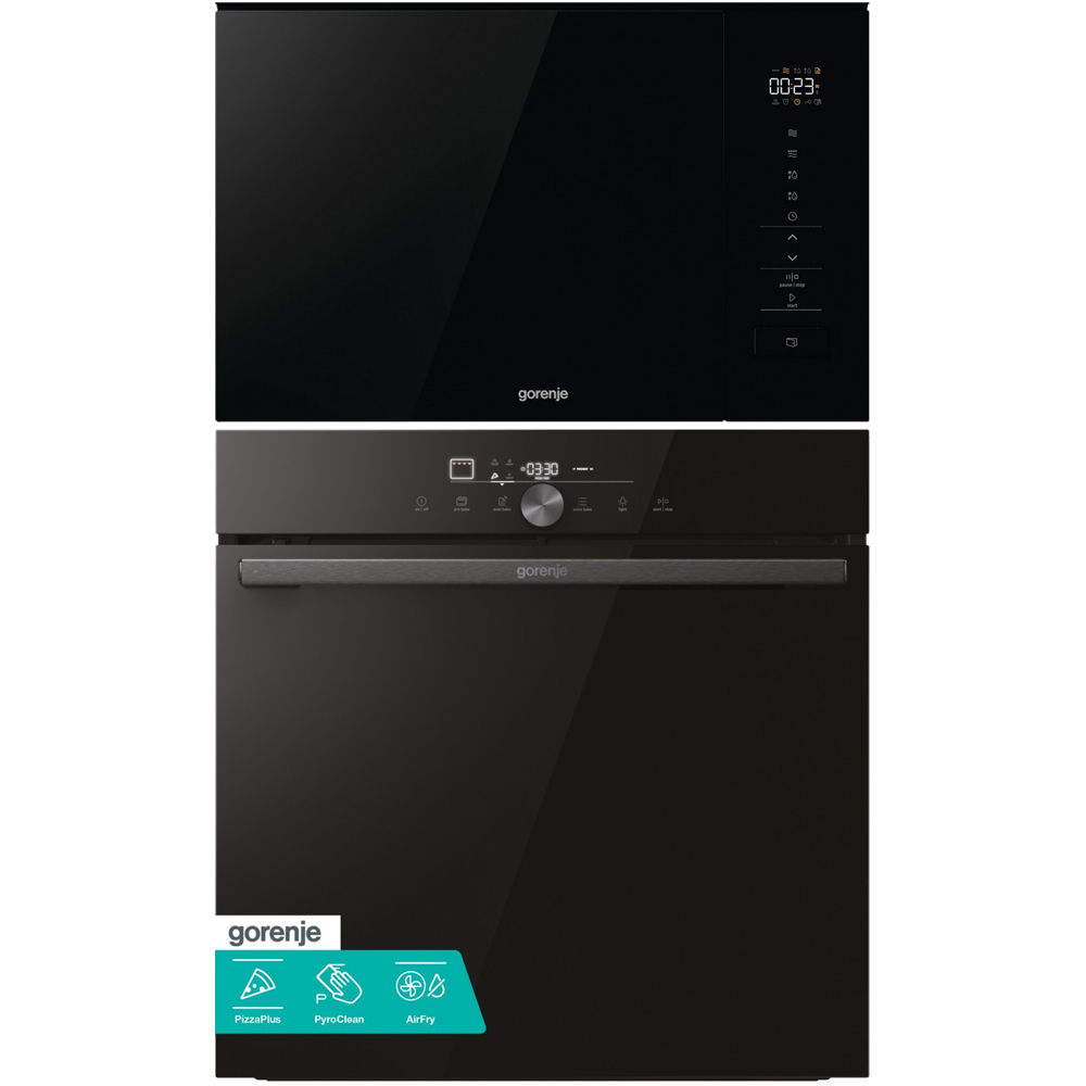 Set Gorenje GO66E Pizza350C + BM201SG3DBG