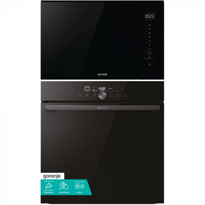 Set Gorenje GO66E Pizza350C + BM201SG3DBG