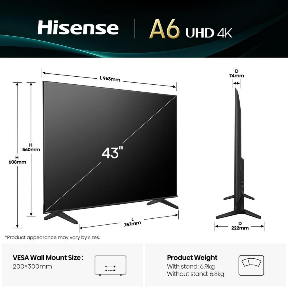 Hisense 43A6Q