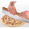 Leifheit kameň na pečenie pizzy guľatý vrátane krájača, 03159